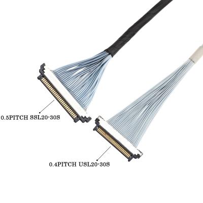 China  20453-230T-03 To Kel SSL20-30S Micro Coaxial Cable 30P Lvds Edp Cable Assembly for sale