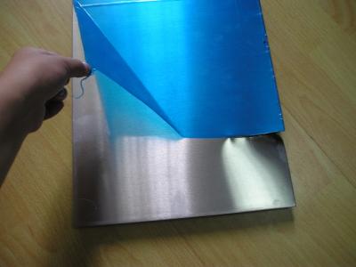 China Coverd Surface Alloy Precision Aluminum Plate / Sheet With Blue PVC Film Available for sale