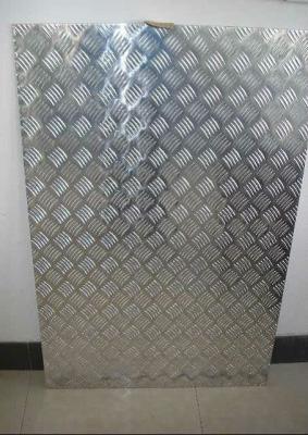 China 1220mm*2440mm Embossed Aluminum Sheet 5 Bars for Bus , Boat , Trailer for sale