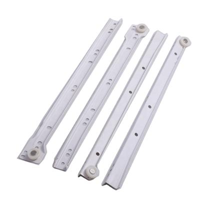 China Steel Runner Silent Telescopic Channel Drawer Slide for Kitchen Furniture Accessories Roller Drawer Slide Rail for sale