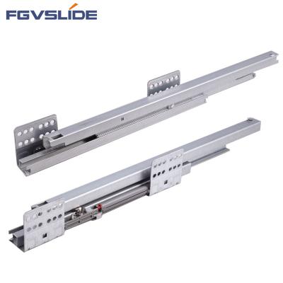 China Low Profile Tandem Double Wall Sideboard Soft Narrow Metal Box Drawer Slides Used On Kitchen Drawer System for sale