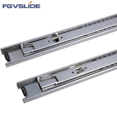 China Modern Bottom Mounted Ball Bearing Drawer Slide For 45MM Full Extension Telescopic Cabinet Handle for sale