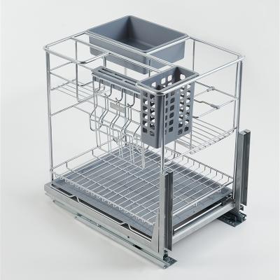 China Sustainable Universal Stainless Steel Buffet Drawer Basket for sale