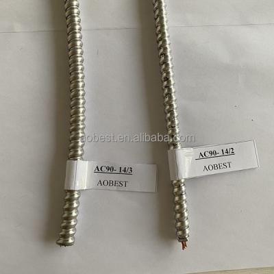 China 2022 certificate top quality cable AC90 14/3 to Canada for sale