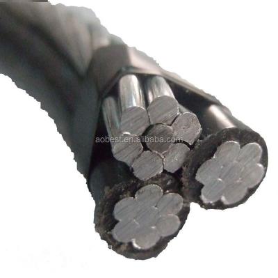 China ABC Cable Aerial Bundled Cable with PVC Insulation Meets International Specifications for sale