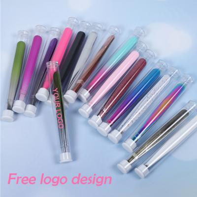 China Wholesale Flat Eyebrow Clip Makeup Tweezers Private Label Slanted Eyebrow Tweezers Custom Brand Tweezers For Hair Removal for sale