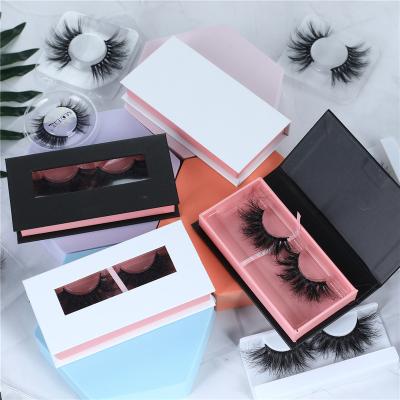 China Crisscross Lashes Real Mink With Case Black Eye Lashes Boxes For Lashes Custom Box Lashes Boxes Logo Packaging Volume for sale