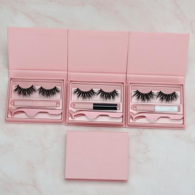 China Seller Wholesale Price Nature Mink Eyelashes Thick Long False Natural Handmade Long Eye Lashes Set 3 Pairs for sale