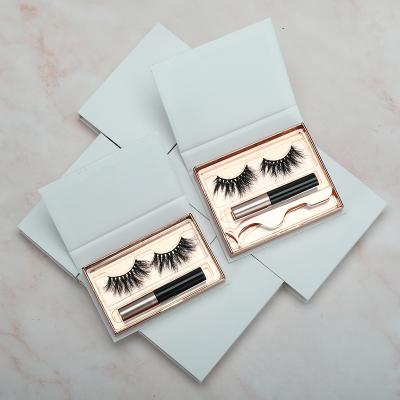 China Long Natural Fluffy Mink Lashes, 3D False Eyelashes Volume Strands Pack Handmade Dramatic Thick Cross False Eyelashes for sale