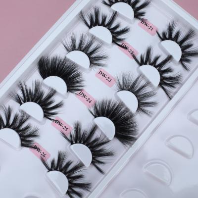 China Natural Soft Fluffy Mink Strip False Eyelashes Natural 3D False Eyelashes Lashes Fiber Lashes for sale