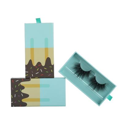 China Wholesale Natural Soft Own Brand Wick Seller False Eyelashes Box 3d Private Label High Quality Natural Faux Mink Eyelashes for sale