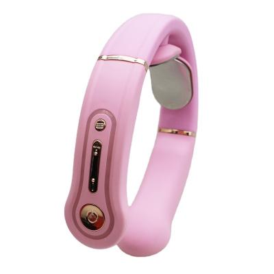 China Hot Selling YBJ Rechargeable Electric Smart Rechargeable OEM U Shape Cordless Handheld Ten Pulse Heated Neck Massager for sale