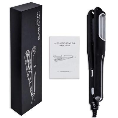 China Household Hair Crimper Classic 2 in 1 Volumizing Electric Hair Iron Styling Hair Straightener and Curler for sale