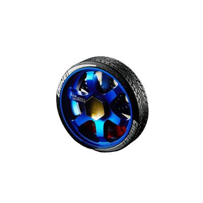 China Hot Selling Wheel Hub Shape Wiggle Spinner Spinning On Finger Fly Fishing Toys Finger Trigger Spinner Trick for sale