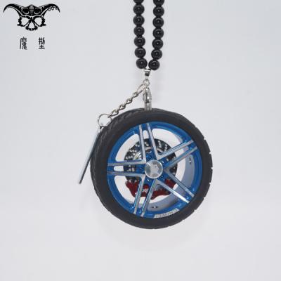 China New China-chic Business Artgifts Refurbish Car Wheel Air Freshener Beads Chain Pendant Car Perfume Diffuser for sale