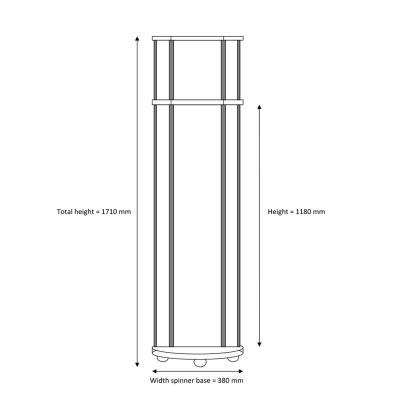 China Rotating 6 Rotating Floor Stand Floor Rack Shelves OEM Side Display Rack OEM 11 Shelf Racks Rack for sale