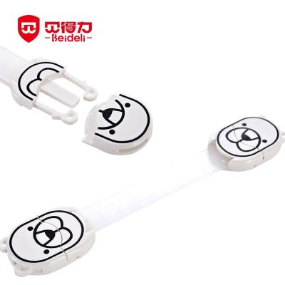 China Baby Toilet Door Latch Plastic Adjustable Magnetic Plastic Lock Round Gasket Knob Door Lock 10-JC361 for sale