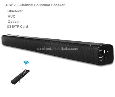 China No samtronic 2.0ch 40W TV wireless soundbar sound bar tv sound bar speaker for promotion for sale