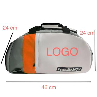 China NATIONAL Custom Logo Large Capacity Travel Bag Waterproof Sports Gym Duffel Bag With Shoe Compartment With Backpcak Handbag for sale