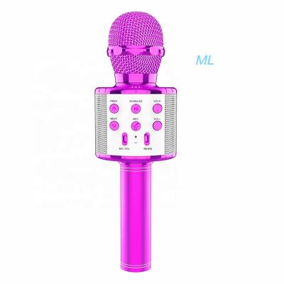 China Microphone factory wholesale price handheld wireless microphone with speaker portable microphone kids gifts WS858 for kids for sale