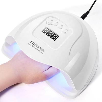 China Professional Nail Gel Polish Cure SUN X5 Plus Automatic UV Led Nail Lamp Gel Nail Polish 120W 36 LED UV Quick Dry Dryer With UK Plug for sale