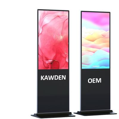 China Indoor Indoor LCD Reception Floor Stand Kiosk Digital Signage with IR Capacitive Touch Optional for Advertising Reception Stores for sale