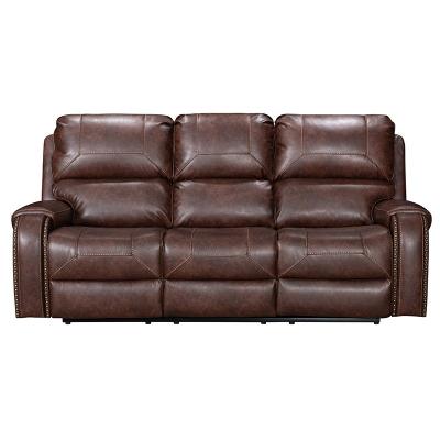 China EXTENDABLE FURNITURE COMFORTABLE HOME LIVING ROOM SIGN EXTENDED LEATHER AIR SOFA 3 SEATER 3RR NAIL PORT USB HEAD-ARM FILLING PORT for sale