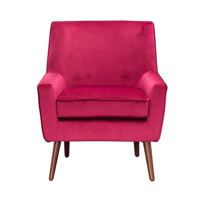 China Wooden Legs Velvet Armchair Accent Chair Durable Modern Leisure Relaxing Chair for sale