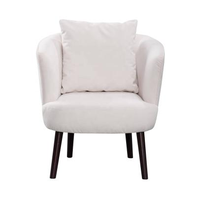 China Contemporary Modern Living Room Furniture Armchair Velvet Fabric Accent Chair With Cushion Set Leisure Chair for sale