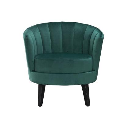 China 2022 Fashion Living Room Tufted Velvet Upholstered Armchair Accent Chair for sale