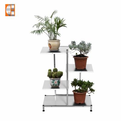 China Modern Metal 3 Tier Plant Flower Stand Pot Holder Rack For Garden for sale