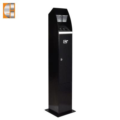 China Euro Or USA Smokers Stainless Steel Free Standing Cigarette Ash Litter Bin for sale