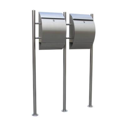 China Large Free Standing Stainless Steel Mail Box With Newspaper Hole| for sale