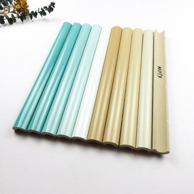 China Traditional Ceramic Single Marble Place Height Round Tile Trim Customized Accessory Pattern for sale