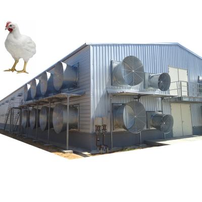 China Farm Tower Key Poultry House For Broiler Production In Philippines Broiler Farming Prefab Cages Poultry House for sale