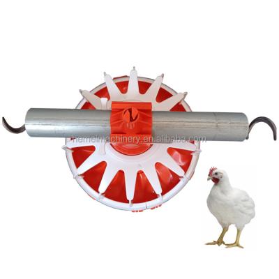 China Save Breeding Cost HEMEI Pakistan Feeder Pan Poultry Feeding Equipment Automatic Broiler Meat Production Farm Equipment for sale