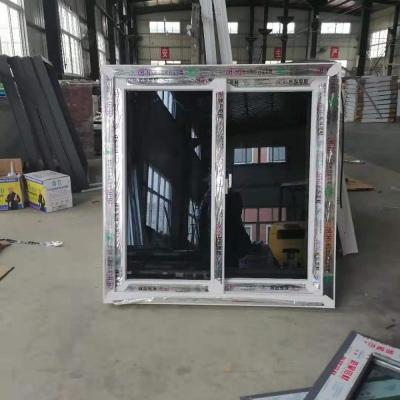 China Folding screen upvc windows with gray reflective glass and mosquito netting from china suppliers for sale