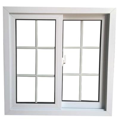 China Magnetic Screen 80 Series Upvc Window Sliding Window With Single Glass And Decorative Grill For Panama for sale