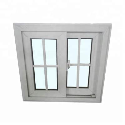 China Screen standard size upvc magnetic sliding windows with grill raw material upvc profiles for windows with mosquito net design for sale