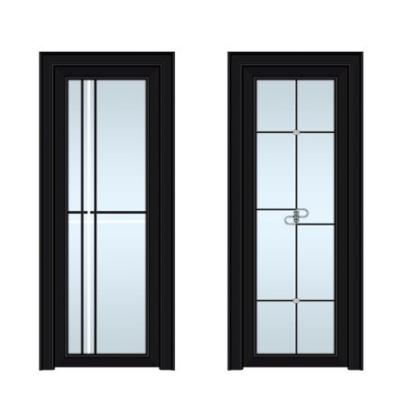 China Factory wholesale price modern aluminum glass doors bathroom interior door toilet door for sale