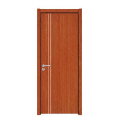 China Factory Price Modern Interior MDF PVC Wood Door Designs PVC Bathroom / Toilet Door for sale