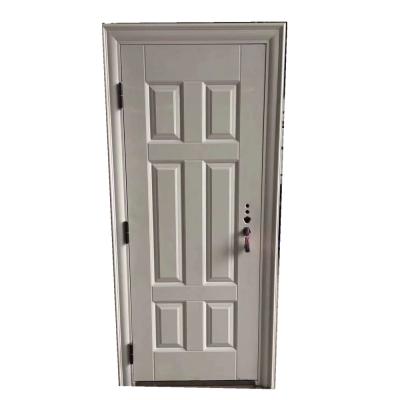 China American Modern Exterior Doors Flat White Flat Apartment Style Security Steel Door For Sale for sale