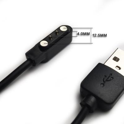 China Smart Watch Factory Wholesale 2pin Magnetic Smart Watch Charger Cord Charging Cable For Smart Watch Charger Cable for sale