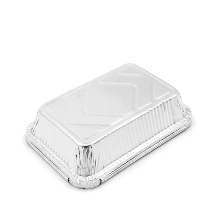 China Environmental Friendly Aluminum Foil Container for Square Food Carry Out Baking Tray for sale