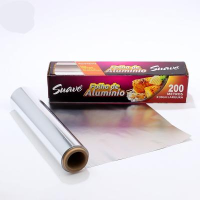 China Environmentally Friendly Heavy Duty Silver Laminated Aluminum Foil Roll for Packaging for sale