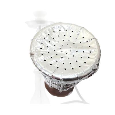 China Silver Roll Coconut Charcoal Aluminum Shisha Glass Hookah Bowl Hookah Heating Paper for sale