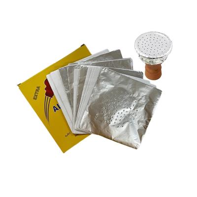 China Customized Width Hookah Accessories Aluminum Foil Hookah Shisha Foil Sheets With Hole for sale