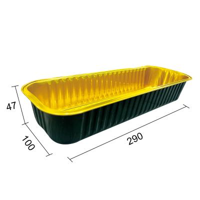 China Colorful Disposable Cake Tool Aluminium Foil Containers Tray for Pet Food Packing for sale