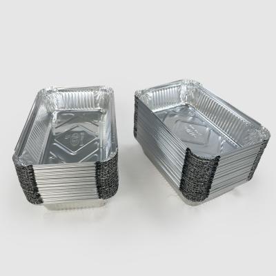 China Voedingsmiddelenkwaliteit zilver 8389 Aluminiumfoliecontainer voor verpakking van warm voedsel Aluminiummateriaal Te koop