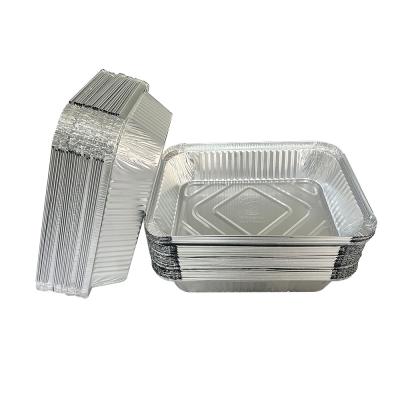 China Food Tin Foil Tray Aluminium Foil Takeaway Foil Container Catering Aluminium Containers for sale